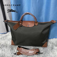 100% Longchamp เดิม Official Store L1624ขนาดใหญ่ Boxford ผู้ชายและผู้หญิงใช้งานได้ Messenger กระเป๋าถือกระเป๋า Duffel และ Weekender กระเป๋า2021แฟชั่น Champ กระเป๋า