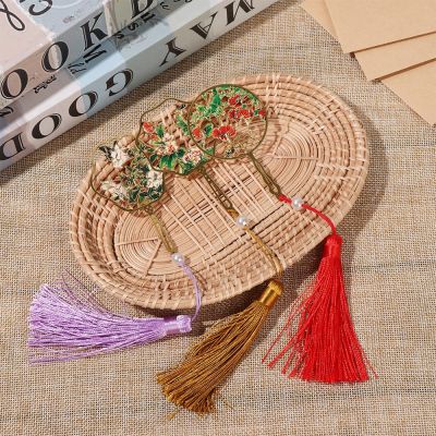 【cw】 1PC Chinese Metal Book Markers Tassel Clip Color Pagination Stationery School Office Supplies ！