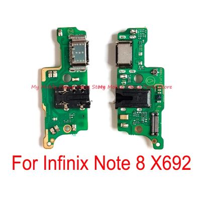 คุณภาพสูงด้วย IC สําหรับ Infinix X692 USB Charging Port Dock Board Flex Cable สําหรับ Infinix Note 8 X692 Charge Charger Board Parts