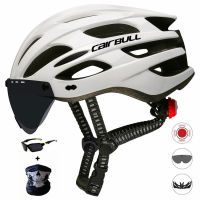 HOT★Cairbullหมวกกันน็อคขี่จักรยานที่ถอดออกได้Visor Gogglesจักรยานไฟท้ายปลอดภัยIntermediate Molded Mountain Road MTBหมวกกันน็อก 226g