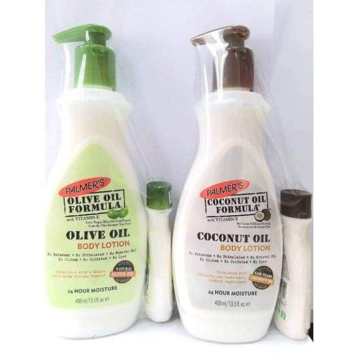 แพคสุดคุ้ม4000ml.free50ml. palmer coconut oil lotion/oliveoil lotion(โค
