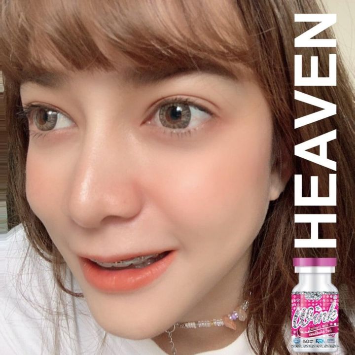 ขายดีที่1-มีค่าสายตา-wink-heaven-gray-brown-บิ๊กอาย-สุดปัง-คอนแทคเลนส์-รายเดือน-มีอย-แถมตลับฟรี-เลนส์นิ่ม