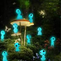 1020Pcs Luminous Tree Spirits Micro Landscape Figure Ornament Outdoor Glowing Miniature Statue Potted Mini Garden Accessories