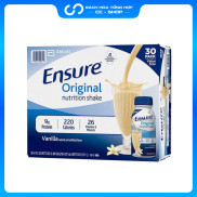 Thùng 30 chai Sữa Ensure nước hương Vani Ensure Original Vanilla 237ml