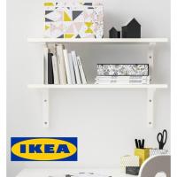 NEWW IKEA EKBY STODIS BURHULT ชั้นวางของพร้อมฉากคู่ สกรูฟุก 12ตัว บรรทัดikea พร้อมส่ง ชั้น วาง ของ ชั้นวางของ ไม้ ชั้นวางของ ผนัง ชั้นวางของมินิ