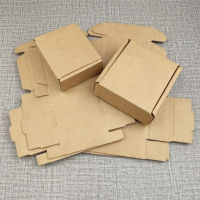 20pcs 10 sizes Small Corrugated Paper Box Accessories Paper Packaging Boxes DIY Blank Craft Box Cardboard Courier Box