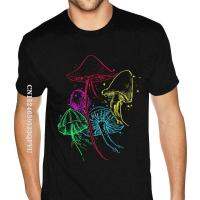 Mushroom At Another Place Mushrooms Blazing With Light Tee Shirts Youth Guy 3D Print T-Shirts Drop Shipping