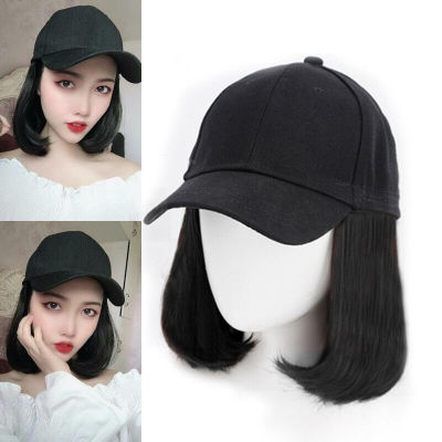 Baseball Straight Short Cap Hair Wig Cap Hat