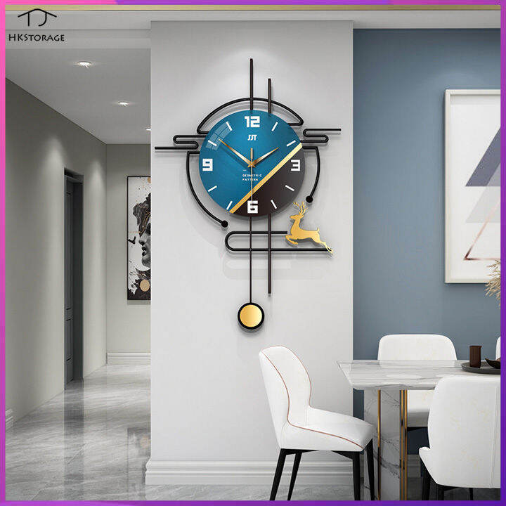 HKStorage Wall Clock Luxury Fashion Living Room Decorative Clock Wall