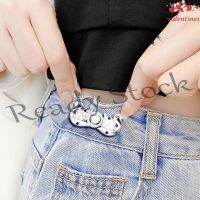 【hot sale】 ❣ B36 VALENTINE1 Metal Buttons Trendy Summer Vintage Geometry Detachable Pearl Reduce Waist Swan Jeans Fit Tightening Waistband Pin