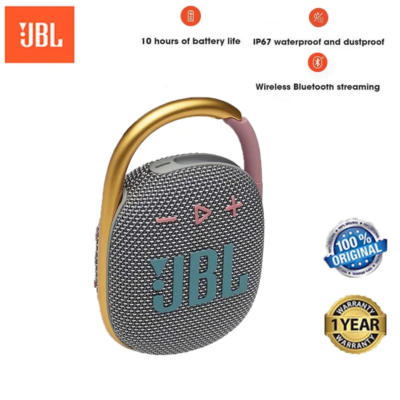  JBL Clip 4 - Portable Mini Bluetooth Speaker, Big