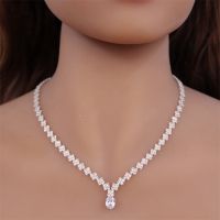 ❃ 2021 Fashion Dazzling Crystal Choker Necklace Rhinestone Chain Silver Color Simple Clavicle Necklace Korean Jewelry