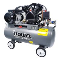 **จัดส่งฟรี**  ROWEL ปั๊มลมสายพาน AIR COMPRESSOR รุ่น BV51-65S ขนาด 65 ลิตร กำลังไฟ 1100 วัตต์ 1.5HP 2 ลูกสูบ