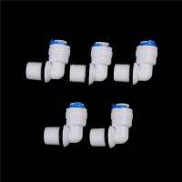 ❤️WT 5pcs 1/4 "ชายด้าย-1/4" OD Tube RO Water Elbow Quick CONNECTOR