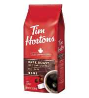 กาแฟคั่ว * Tim Hortons Dark Roast Ground 100% Arabica Coffee 12 Oz