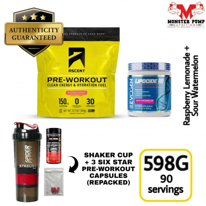Evogen + Ascent Pre workout Bundle Lazada PH