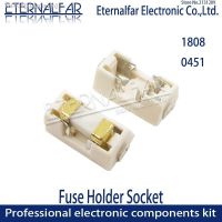 ✎◘✁ 1808 0451 SMD fuse holder Socket fuse box base transposon 6.1x2.69mm temperature Plastic Shell portafusibili