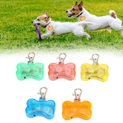 5Pcs ไฟฉาย Led Dog Cat Collar จี้เรืองแสง Night Safety Leads Luminous สร้อยคอ Anti-Lost ปลอกคอแท็กสำหรับ Dogs