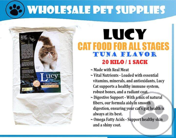 LUCY CAT FOOD for ALL STAGES 20kg (1 SACK) Lazada PH