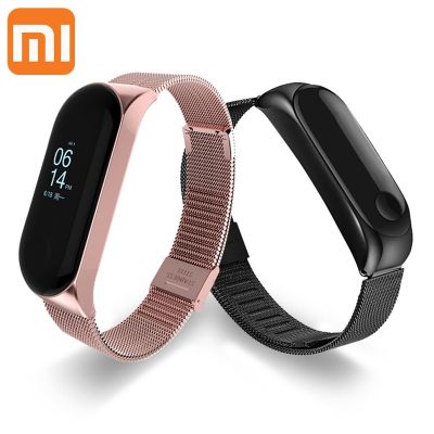 Xiaomi Strap For Mi Band 6 5 4 3 Stainless Steel Metal Bracelet For MiBand 6 5 Watchbands Replacement Strap For Xiaomi MI Band 6
