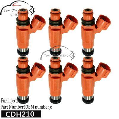 6 PCS การใช้หัวฉีด CDH210 /Cdh 210สำหรับ Yamaha Outboard Mitsubishi Eclipse Galant Mirage Tracker Suzuki Vitara 1.8L-3.0L Outboa