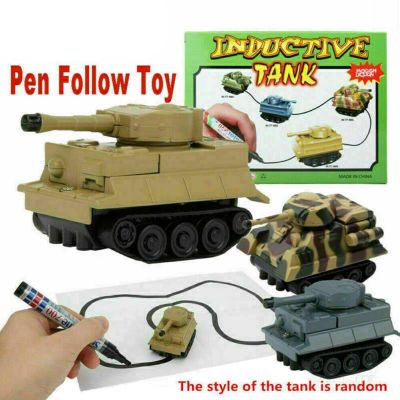 Magic Pen Inductive Car Truck Tank Follow Pen Drawn Line Vehicle Educational Toy