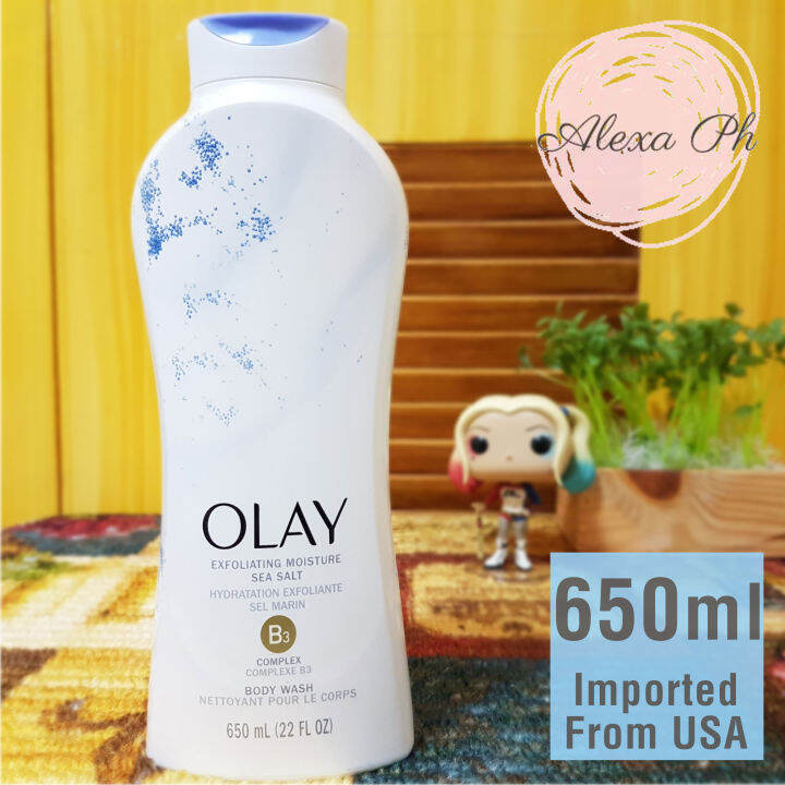 Olay, Exfoliating Moisture Sea Salt, Body Wash (650 ml) Lazada PH