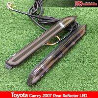 ทับทิมท้าย toyota Camry 2007 2008 2009 2011 led สีสโมค ไฟเลี้ยววิ่ง สีแดง 3step