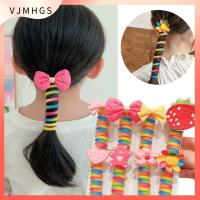 VJMHGS พลาสติกทำจากพลาสติก ที่คาดผมสายโทรศัพท์ เครื่องมือทำผม โบว์น๊อต เชือกมัดผมหางม้า ของใหม่ ห่วงผมเด็ก สาวๆ