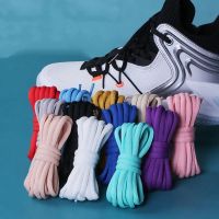 【LZ】✈  22 cor esporte branco sapatos laços sapato doces cores sem elasticidade cadarços redondos cadarços caminhadas sapato cadarços acessórios