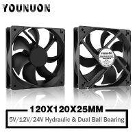 【YD】 120mm 12cm 12025 5V 12V 24V 120mmx120mmx25mm Brushless Cooling 120x120x25mm USB 2PIN Computer Cooler