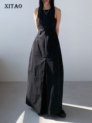XITAO Dress Advanced Sense Sleeveless Temperament Vest Dress