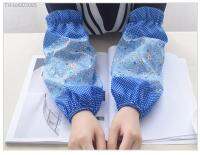 ⊕☍ 1Pair Kitchen Cooking Sleeve Polyester Thicken Antifouling Waterproof Flower Oversleeves Home Cleaning Accessories ND 014