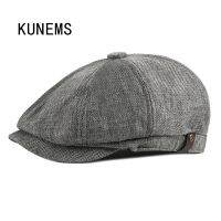 KUNEMS หมวกเบเร่ต์แฟชั่นสำหรับผู้ชาย,หมวกเบเร่ต์ย้อนยุคหมวก Boinas สำหรับฤดูร้อนระบายอากาศได้ดีดีไซน์หมวกแก๊ป Peaky Blinders