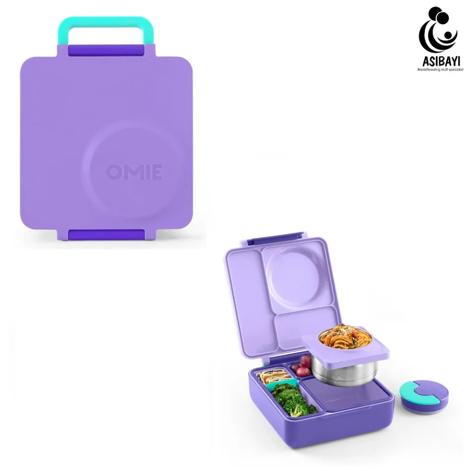 OmieBox Bento Box Purple Plum