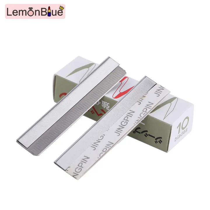 Set of 10 Single Edge Razor Blade Replacement Stainless Steel Shaver