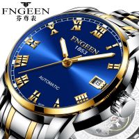 ZZOOI Fenzun Fashion Full automatic Mechanical Watch with Hollow Calendar Mens Watch Waterproof 2023 Business Mens Watch 6035