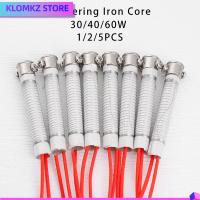 KLOMKZ 1/2/5pcs ทนทาน อุปกรณ์เสริมสำหรับงานโลหะ 220V 30W40W60W การเปลี่ยนองค์ประกอบความร้อน แกนหัวแร้ง เครื่องมือเชื่อม อุปกรณ์เชื่อม