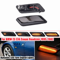 2PCS แบบไดนามิก LED ด้านข้าง Marker ไฟเลี้ยวสำหรับ BMW Z3 E36 Coupe Roadster 1995-2002 63132493613