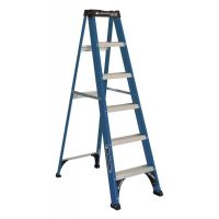 Ladder 6  Fiberglass Step 10 Reach 225-lb Load Capacity W-3217-06