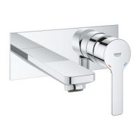 GROHE LINEARE NEW ก๊อกผสมอ่างล้างหน้าออกผนัง 2 รู (M-SIZE) 19409001 ก๊อกฝักบัว วาล์วน้ำ อุปกรณ์ห้องน้ำ อะไหล่ห้องน้ำ