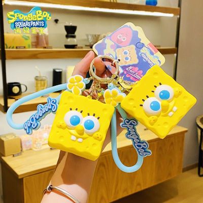 SpongeBob SquarePants Keychain cartoon car student backpack pendant couple small gift