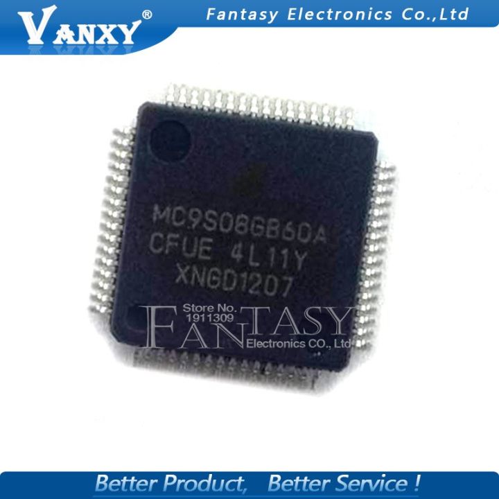 10PCS MC9S08GB60ACFUE QFP-64 MC9S08GB60A QFP SMD WATTY Electronics