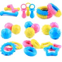New Pet Toys for Small Dogs Rubber Resistance To Bite Dog Toy Teeth Cleaning Chew Training Toys Pet Supplies Puppy Dogs Cats Toys