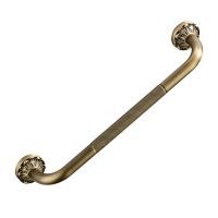 Antique Grab Bar Wall Mount Brass Vintage Bathroom Tub Toilet Handrail Shower Safety Support Handle Bathroom Towel Rack