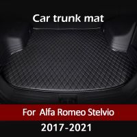 Alas Bagasi Mobil สำหรับ Alfa Romeo Stelvio 2017 2018 2019 2020 2021ไลเนอร์กระบะพรมอุปกรณ์ตกแต่งภายใน