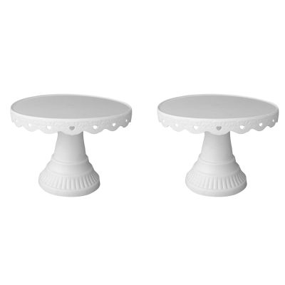 2X Cake Stands Cupcake Holder Dessert Display Plate Tray Serving Platter for Party Wedding Party Birthday Celebration