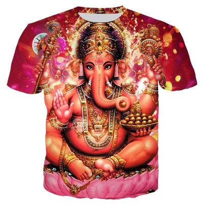 The 2023 New Ganesha Fashioned Comfortable Hindu God Intelligent 3d T Shirt Over Harajuku Men Women Streetwear Boys T-shirt Tops