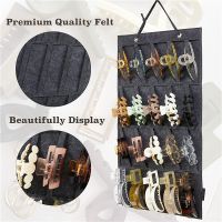 【CW】 Wall Hanging Felt Hair Claw Crabs Storage for Large Hairgrip Clip Organizer Accessories Display Holder