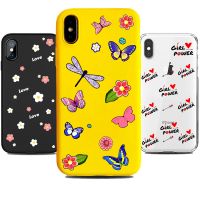 [Phone case]กรณีโทรศัพท์อ่อนสำหรับ Iphone 11 Pro X XS Max XR 6 6วินาที7 8บวกกรณีดอกไม้หัวใจรักใสซิลิคอนกลับครอบคลุมอุปกรณ์เสริม